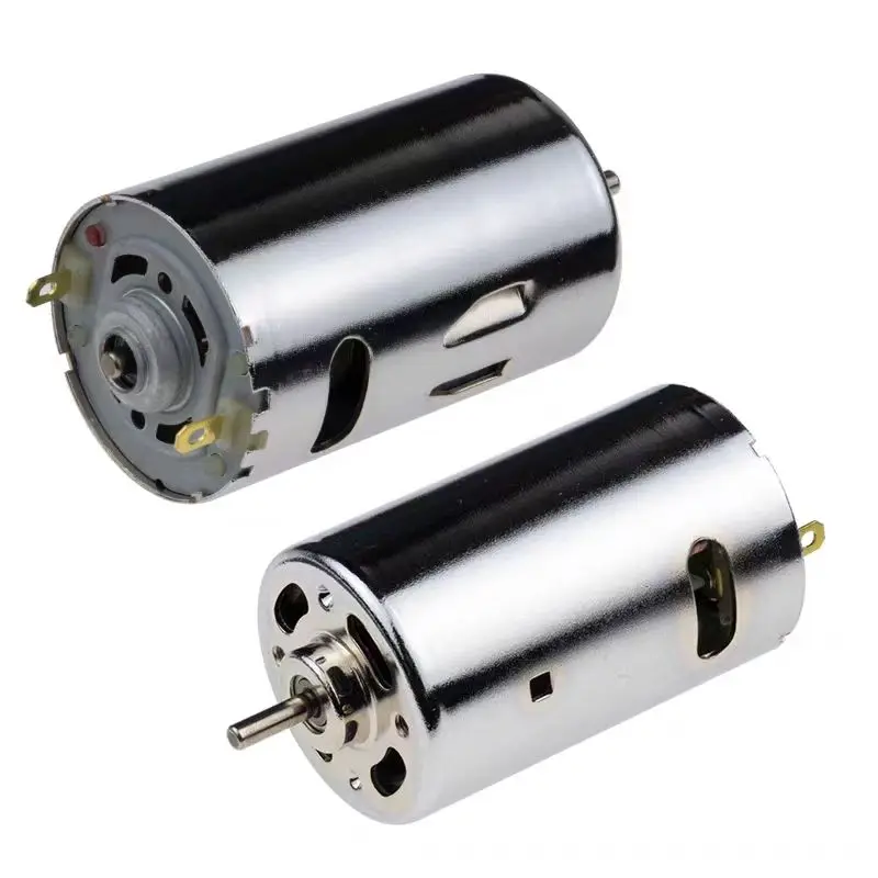 Vysoký moment vysokého krútiaceho momentu 12v-24V Motor 555 Motor DIY Elektrické vŕtacie mlynčeky predné a zadné dvojité ložiskové ložisko