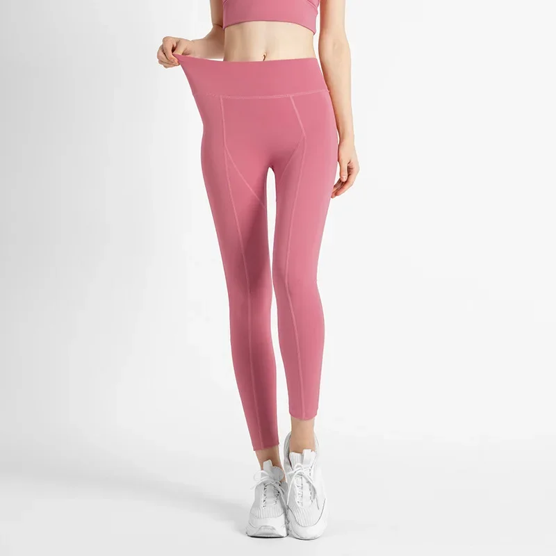 Vysoký pás Ženy elastické pevné farby fitness šport bezšvové legíny jogy legíny telocvične jogging push Up Slim Pants Female nové nové