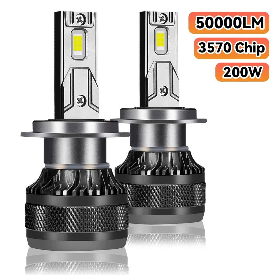 Vysoký výkon H1 H8 H11 H7 H4 LED svetlomet LED žiarovky LED svetlá 500 lm 200 W automatická LED žiarovka Turbo auto hmlové žiarovky 12V vodotesné