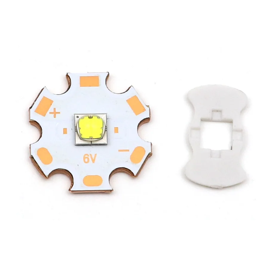 Vysoký výkon SST-70 30W 6V Cool White 5050 SST70 LED emitor žiarovka DIODE 3200LM s 20 mm medenou základnou doskou Heatsink Heatsink