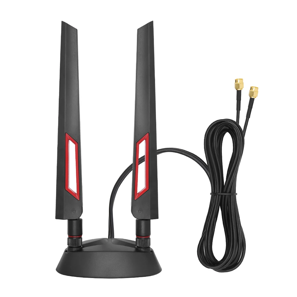 Vysoký zisk 2,4G 5,8G 5G 5G Duálny frekvenčný predlžovací kábel Externá anténa Magnetická sacia základňa pre ASUS WiFi Router Wireless Card