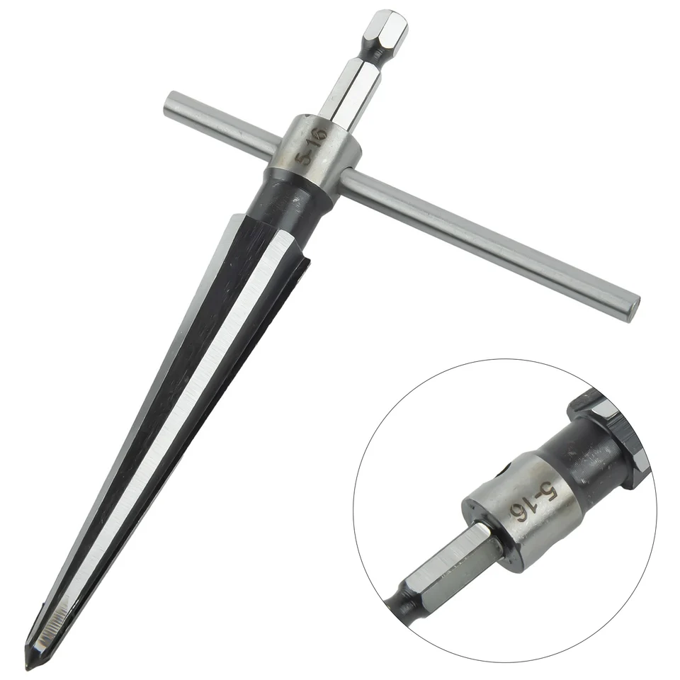 Vystrojená zúžená reamer reamer Chamf na výstrmene T T Woodworkworker Woodworker jadro bit bit 5-16 mm 6 flutted Chamfing