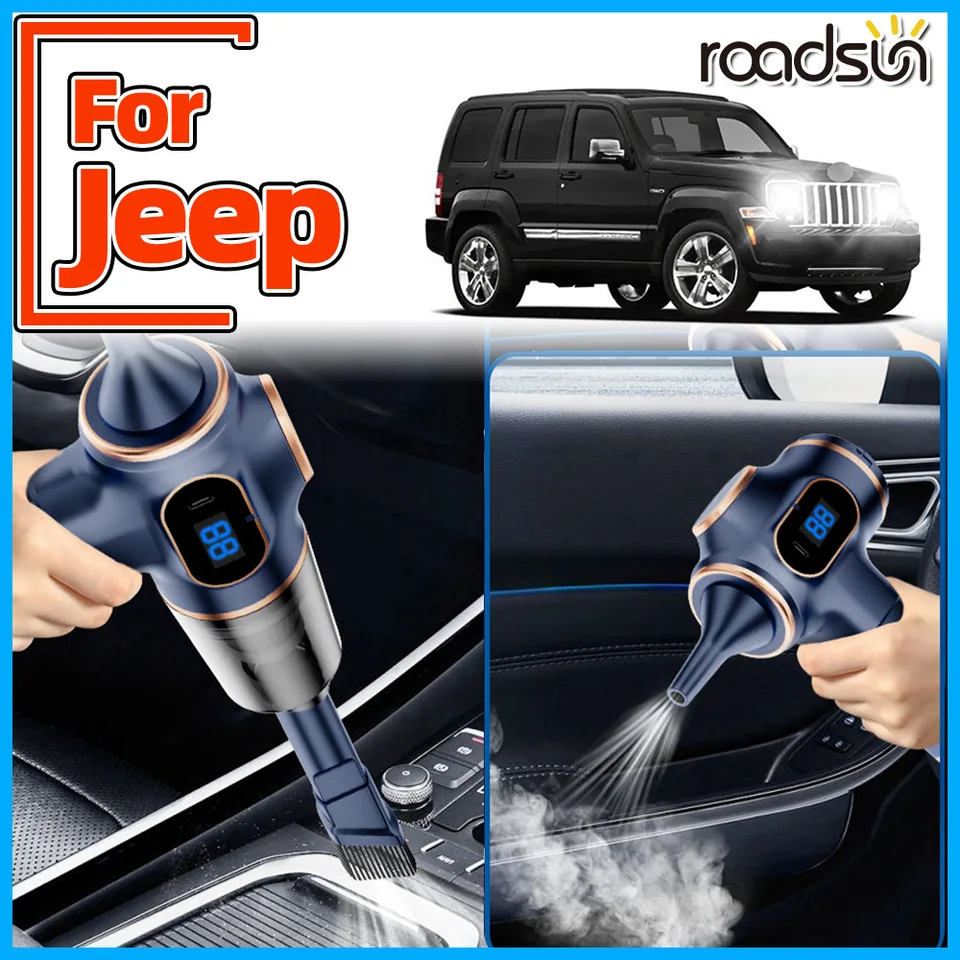 Vysávač automobilu Typec Data Dátové nabíjanie pre Jeep Cherokee KL Patriot Grand Cherokee WK Compass Wrangler yj Tj JK Renegade