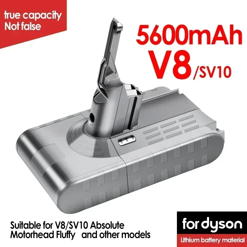Vysávač Dyson V8 V7 VACUUM BATÉRA SV10 5000MAH 21,6 V Plné/nadýchané/chránenie na čistenie zvierat a 4,0 mAh výmena li-iónovej batérie