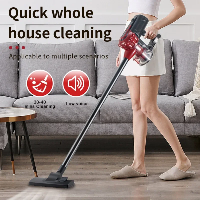 Vysávač na houselin Corded Stick, 2200 W výkonná sacia palica vákuum s pohárom pre prach z XL, pre vlasové vlasy pre domáce zvieratá na tvrdých podlahách