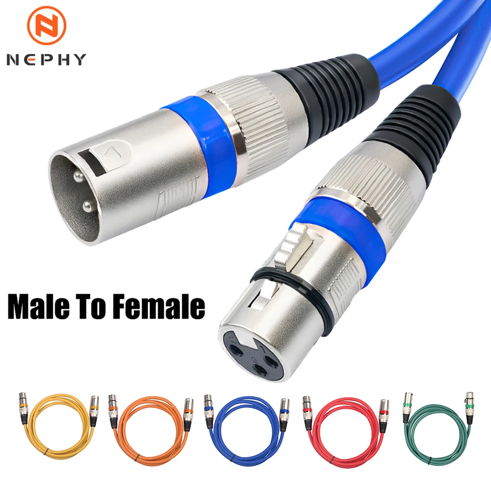 Vyvážený kábel XLR 3 PIN HIGH KVALITA PRE ZLOŽENIE ZOBRAZENIA ZVÝRAVENIA KARTA KARTY