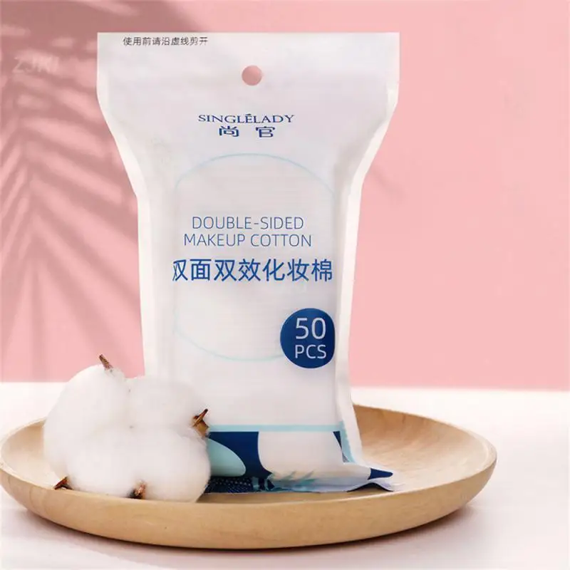Vyčistite 3 vrstvu bavlnené make -up remover tváre bavlnené jednorazové make -up vatové čistiace výrobky