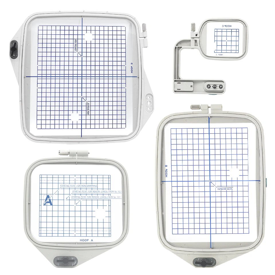 Vyšívacie obruče pre Janome MC 350E 300E 9500 9700 Pamäťová remeslá Bernina Deco330 340 ELNA 820 8200 8300 8600