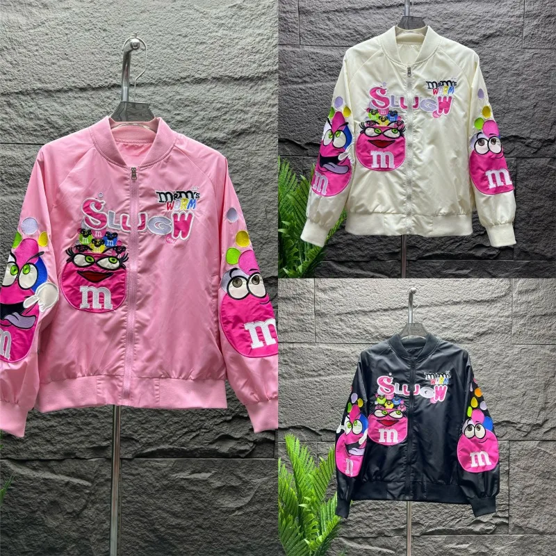 Vyšívaná pánska bunda Street Fashion módne harajuku hip hop vintage bundy pre mužov oblečenie voľných príležitostných kabátov Men Topy