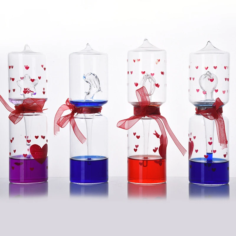 Vzdelávacie hračky Science Energy Museum Toy Love Meter Ručný kotol Termometer Špirálové sklenené hračky na Valentína darčeky