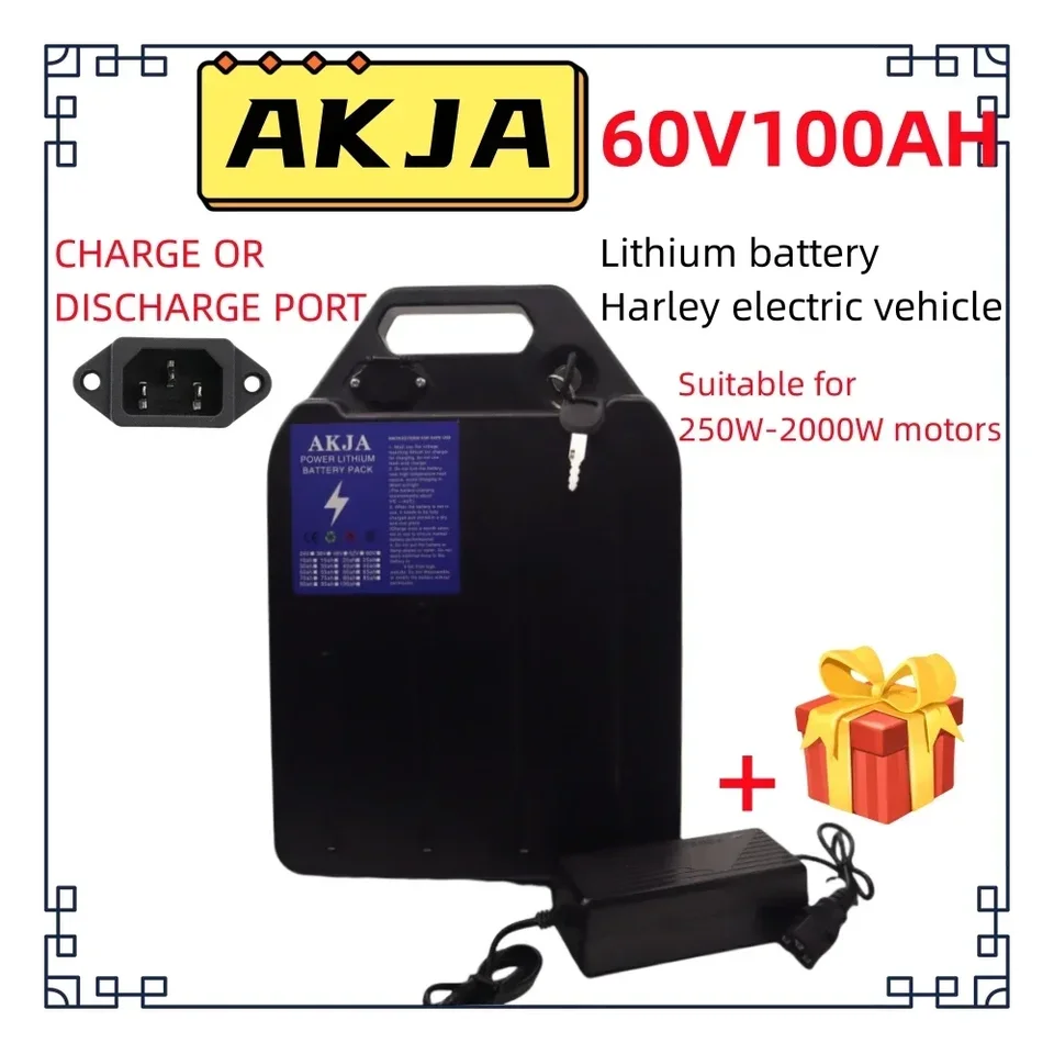 Vzduchová rýchla preprava nová plná kapacita Power 18650 lítiová batéria 60V20AH-100AH ​​lítium batérie vhodný pre 250-2000W