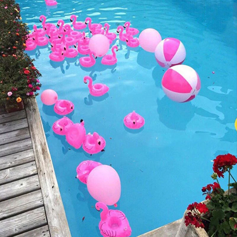 Vzduchové matrace pre šálku nafukovacie nafukovacie nápoje Flamingo Drinks Cup držiak bazén plaváky plavák plaváky plavák