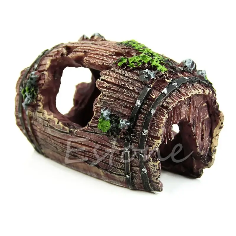 Vzduie akvária pre ryby pre nádrž na živicu Broken Barrel Hideout Cave pre Shri Drop Ship