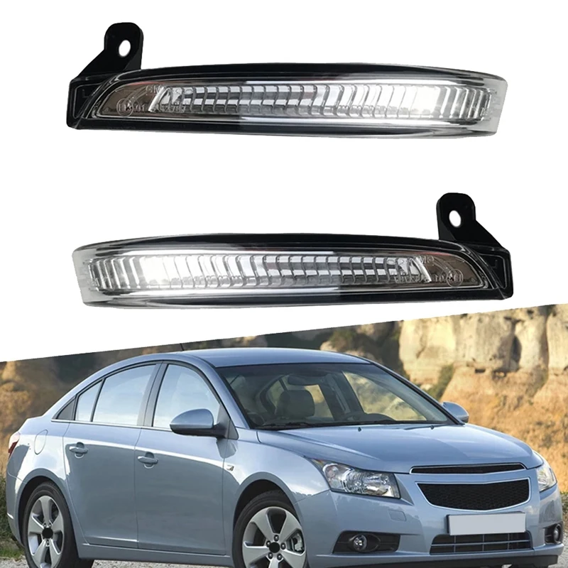 Vzhľadové zrkadlo Auto LED Zrkadlo svetlo Svetla Svetla Svetla pre Chevrolet Cruze J300 2009 - 2015 94537661 94537660