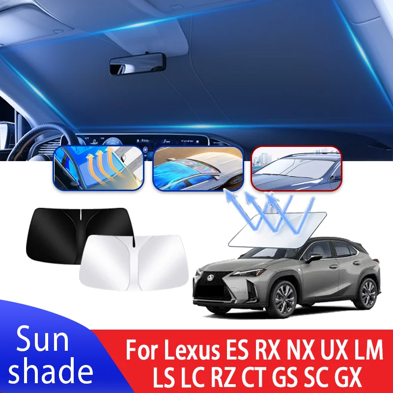 Vzor automobilu pre lexus es rx nx ux lm ls lc rz ct gs sc gx automatické predné čelné sklo slnečné sklo slnečnú izoláciu letné príslušenstvo letné príslušenstvo