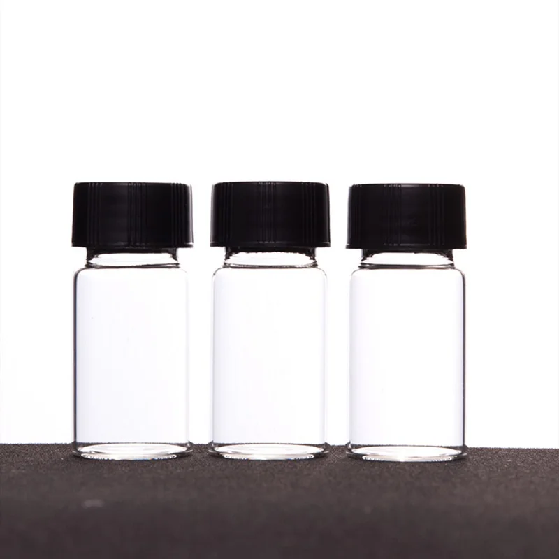 Vzorka fľaše s závitom portu 24-400, bez písania, krytu a tesnenia, 20 ml 40 ml, priehľadná/hnedá, 100 kusov/balenie, V31