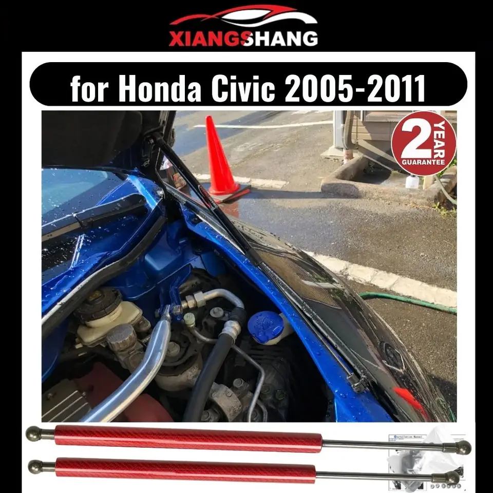 Vzťahy na kapucňu pre Honda Civic 8. 2005-2012 Výťah podopreje predné kryt