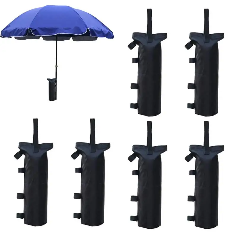 Váhy z Canopy 6ks opakovane použiteľné hmotnosti baldachýnu piesočné vrecká s vetrom pieskové tašky pre okamžitú podporu Gazebos pre vlajky Sun Shelter Stan