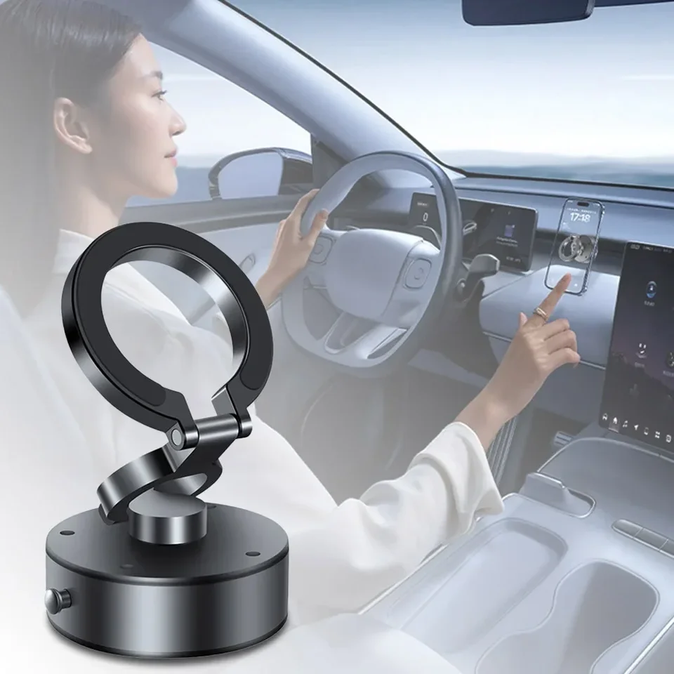 Vákuová magnetická prísavka pohár automobilu držiak na telefón skladacie držiak pre Magsafe