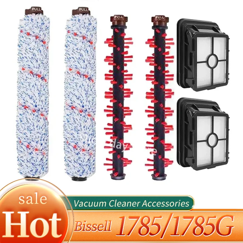 Vákuový čistič Square Parts Filter Hepa viacerých povrchových kefiek L & Filter pre Bissell Crosswave 1785Q 1785F 1785b