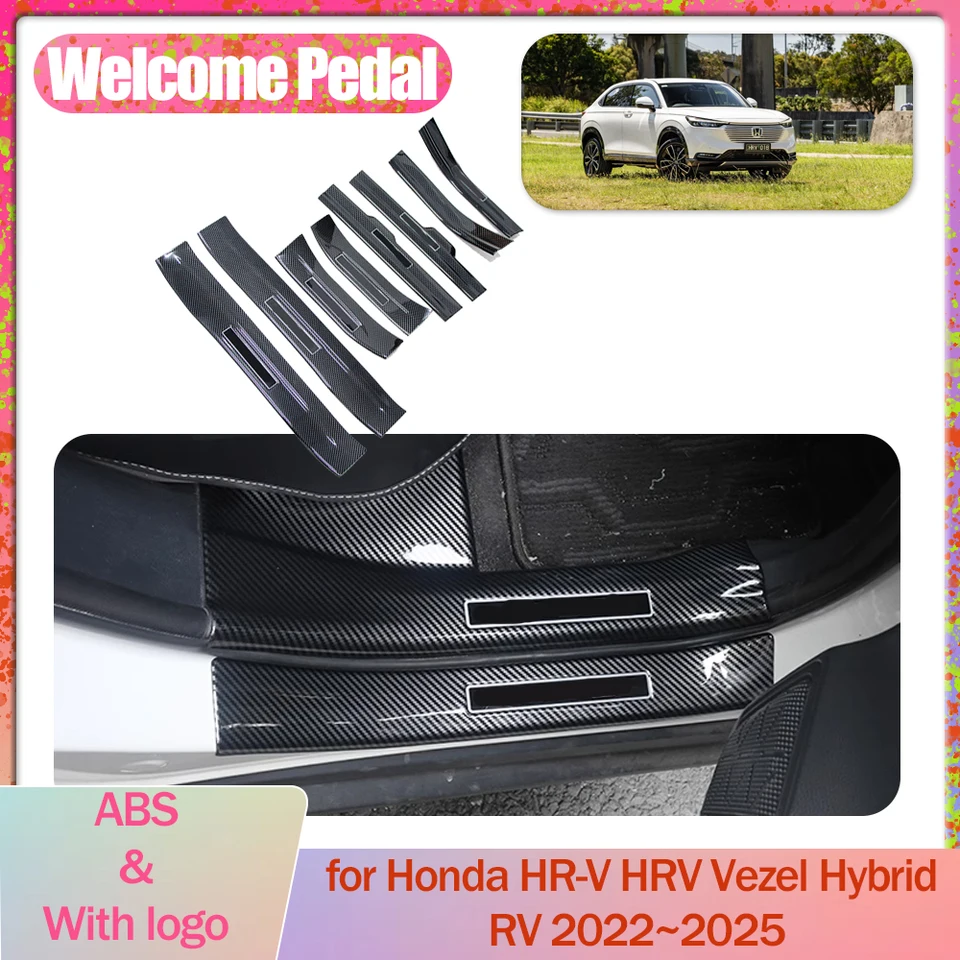 Vítaný pedál pre honda hr-v HRV vezel hybrid RV 2022 ~ 2025 2023 Dvere Sill Sill Phreing Guard Doskovité prúžky Accessorie Accessorie