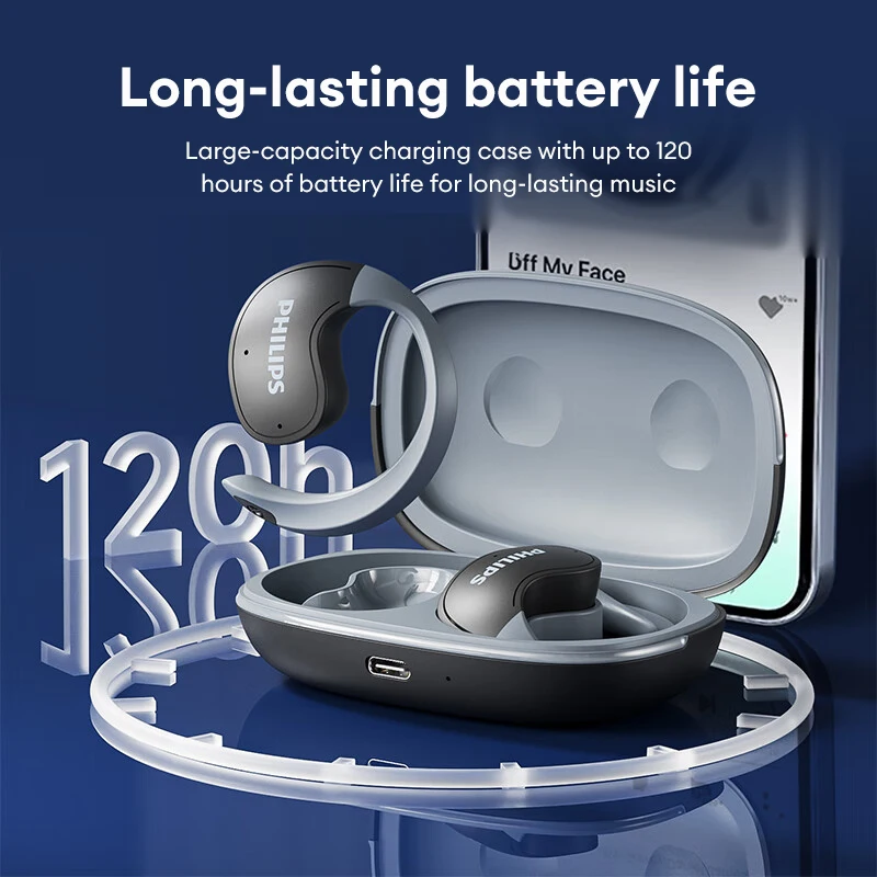 Výber Originálny Philips Tat2708 Wireless Bluetooth slúchadlá ENC hluk HRADE HRADE HRADE Vodotesné športové stereofónne slúchadlá