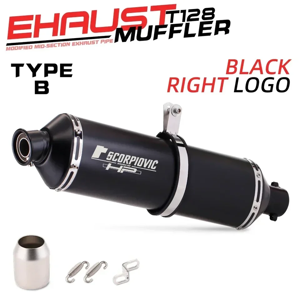 Výfukové potrubie z nehrdzavejúcej ocele Univerzálne sklonené výfukové potrubie pre 38-51 mm s priemerom Akrapovic systém
