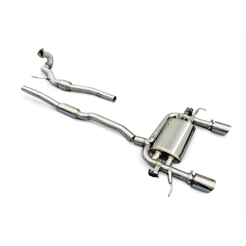 Výfukový systém na mieru použiteľný pre Audi TT MK1 1,8T 1998-2006 CATBACK ELEKTRONICKÝ VÝHODU