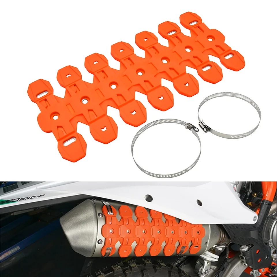 Výfukový štít Mufľový rúrkový chránený chránený kryt tepelný štít pre husqvarnu tc tx tei 125 250 300 2014-2023 KTM Sherco