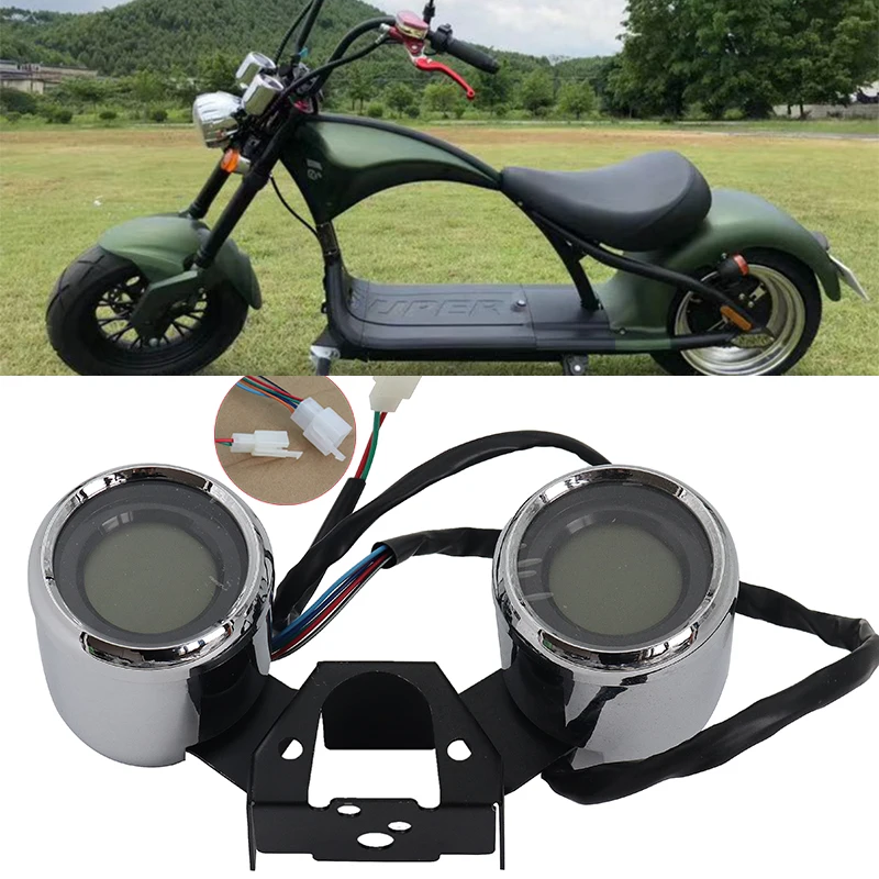 Výkon motocykla nový prístroj CityCoco Prince LED LCD LCD prístroj KM Table Parking Meter kilometer kilometrov kilometrov