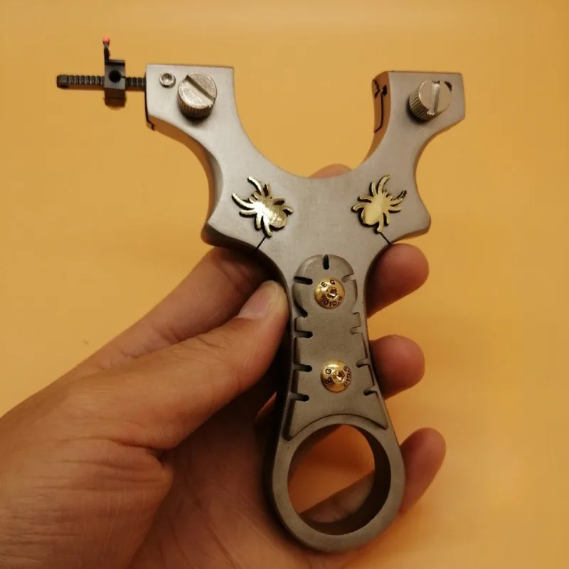 Výkonná 304 z nehrdzavejúcej ocele Slingshot Spider Design Rýchle pretlačenie katapultu set vonkajšie streľby poľovnícke doplnky zlúčenina luk