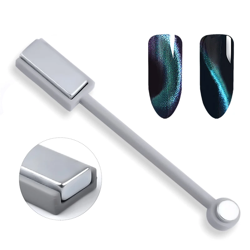 Výkonná magnet všestranná silná magnetická sila Easy Cat Eye Nail Art Art Dual Under Design Professional nechty dekorácia dvojitá hlava