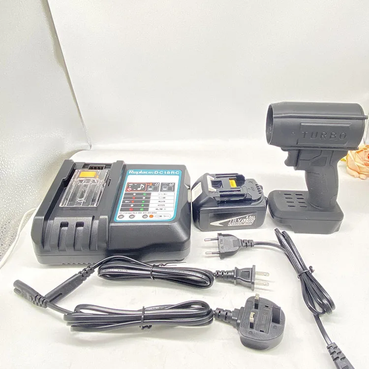 Výkonný 130000 ot / min Rotary Air Gun Turbo Jet Ventilátor Elektrický ručný sušič na umývanie auta Snehový odstraňovanie prenosných násilných vzduchových dúchadiel