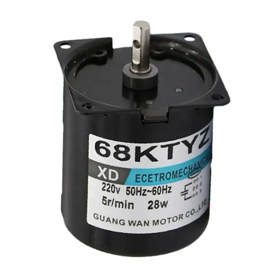 Výkonný 68KTYZ Synchrónny prevodový motor Motor 2 5 orpm 110 ot./min. Vhodný pre rôzne príležitosti Fázové vybavenie/potravinové vybavenie