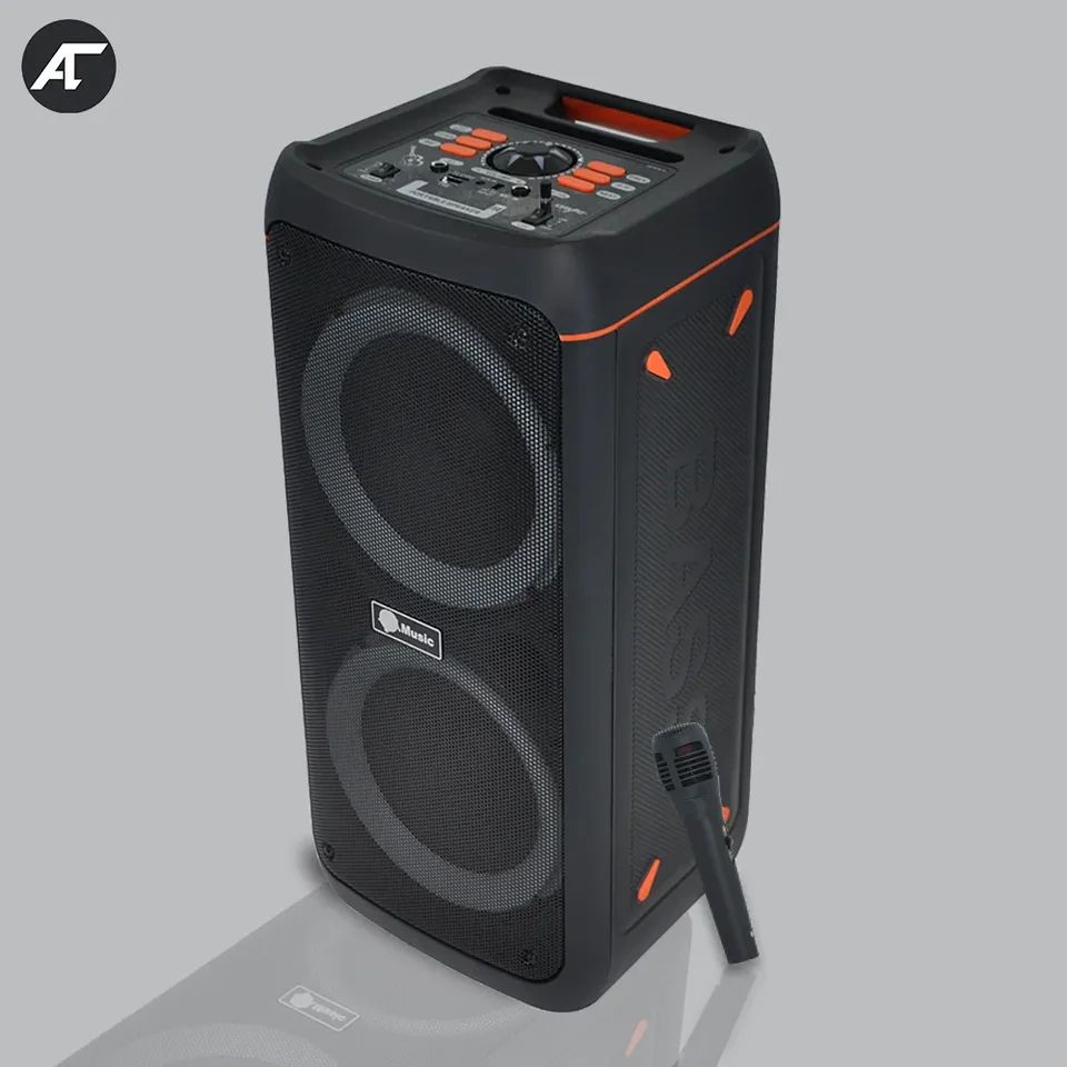 Výkonný reproduktor Bluetooth prenosný zvukový box Veľký subwoofer bezdrôtové stereofónne hudba karaoke