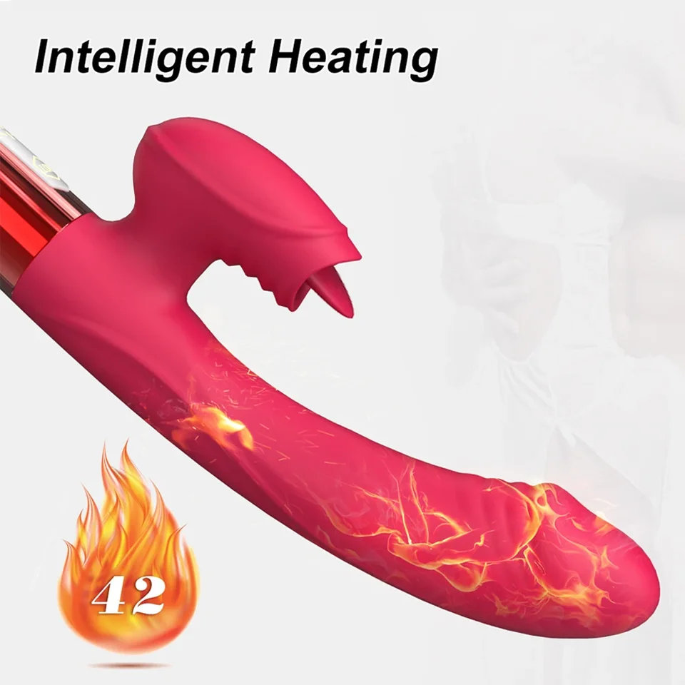 Výkonný vibrátor pre ženy s jazykom stimulátor klitoris stimulátor žien masturbator g Spot dildo dospelí