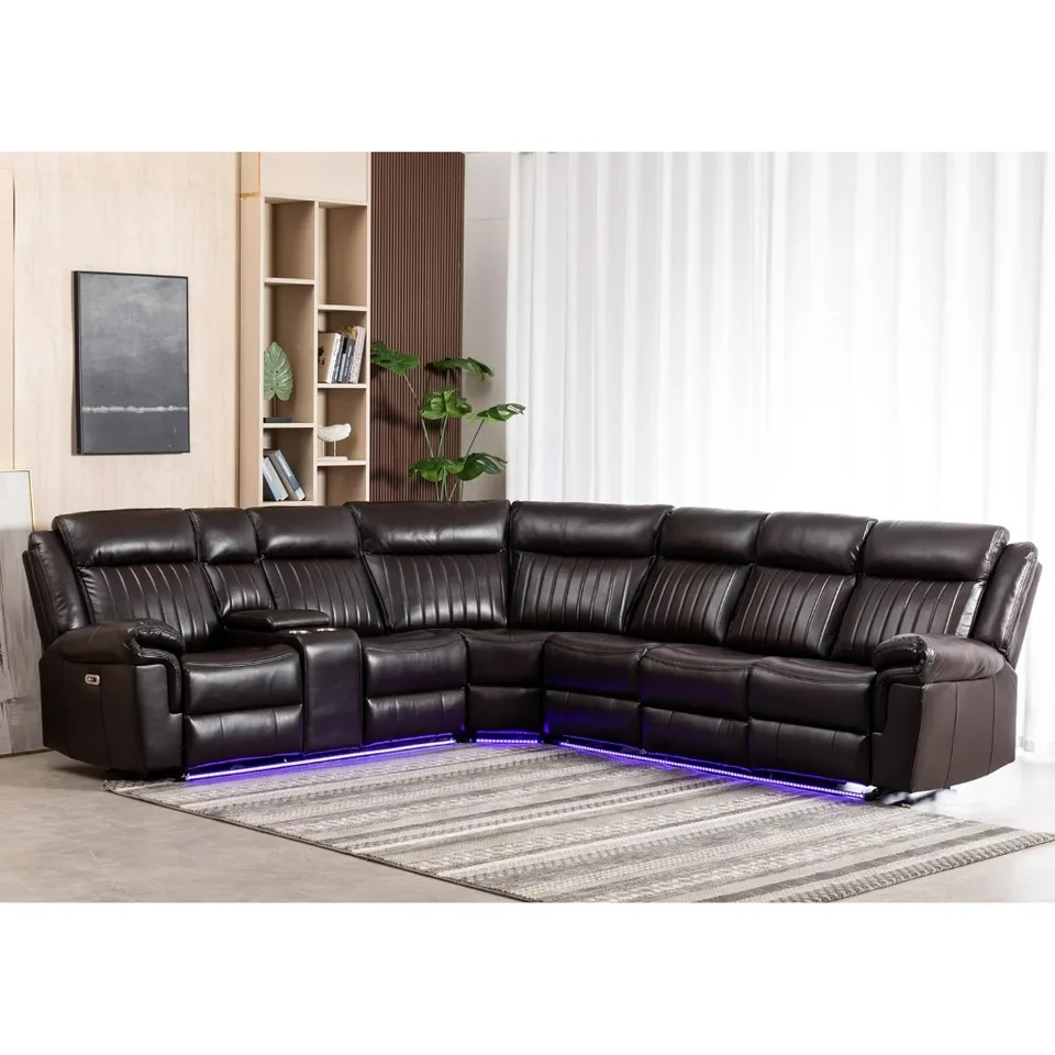 Výkonová sklamacia sekcia pohovka Multifunkcia 6 SECTRACKÁ SEKCIA SOFA L Tvár L LED svetla v tvare LED LED