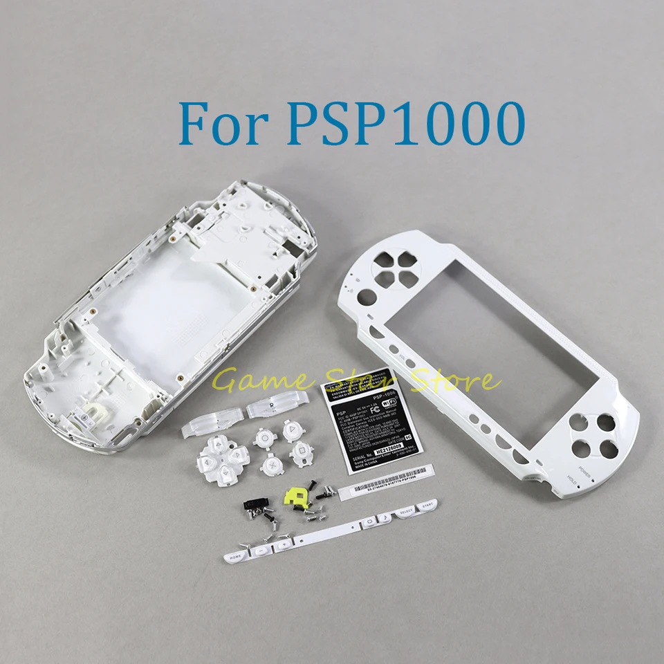 Výmena 1set za PSP1000 Plno stanovené krytie puzdra puzdra s tlačidlami pre PSP 1000