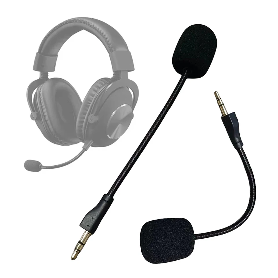 Výmena 3,5 mm mikrofón E-Sports Game Headset Mic Bendable Flexibilný mikrofón pre logitech g pro g pro x herné náhlavné súpravy