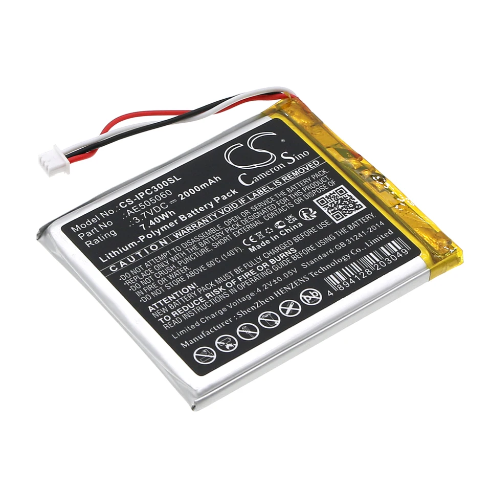 Výmena batérie CS pre iPod Classic 3., Classic 4. AE505060 2000MAH / 7,40WH Médiá prehrávač