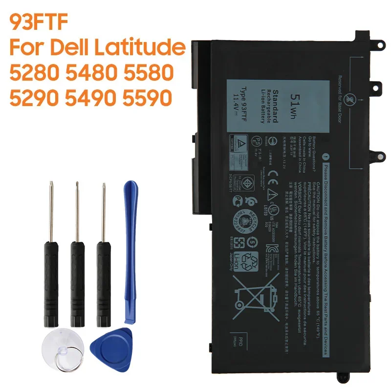 Výmena batérie F3YGT DM3WC 2x39G pre Dell Latitude 7480 E7280 7490 7000 Výkonné nabíjateľné batérie 60Wh vysoká kapacita