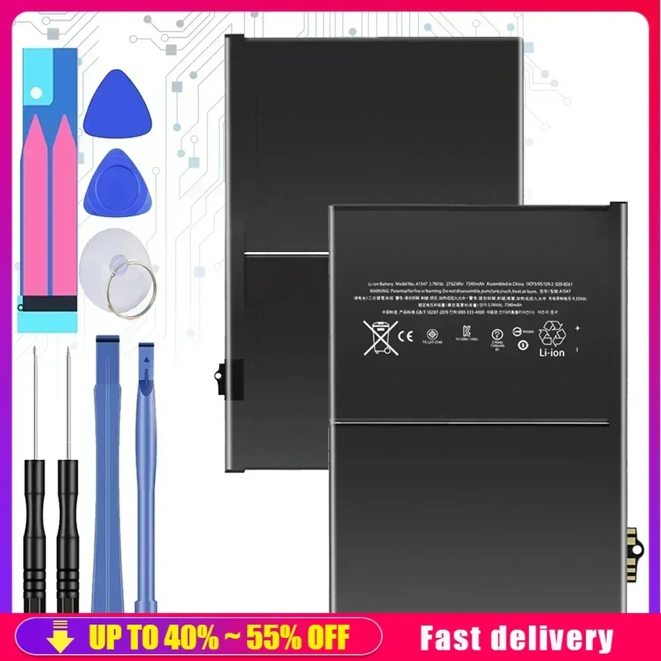 Výmena batérie PAD6 7340 mAh pre Apple iPad 6 Air 2 iPad6 Air2 A1547 A1566 A1567 Nabíjateľná prenosná batéria