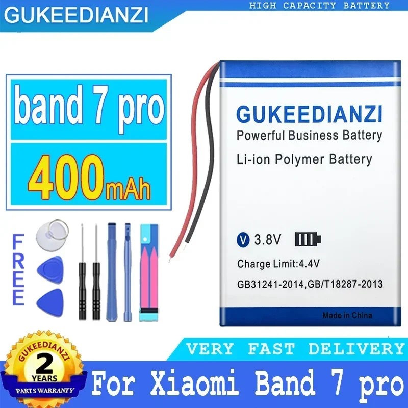 Výmena batérií mobilného telefónu 310 mAh/400 mAh pre Xiaomi Mi Band 7/8 Pro 1 2 3 4 5 6 Prenosná batéria Vysoká kapacita