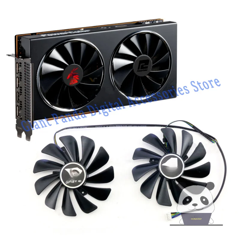 Výmena chladenia ventilátorov pre PowerColor RX 5700xt 5700 5600xt pre Red Dragon