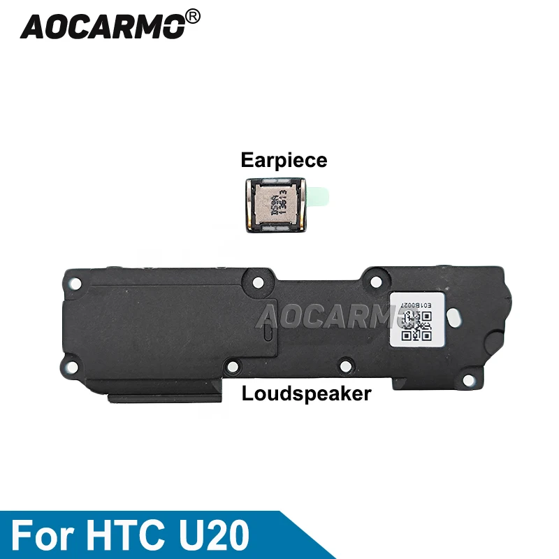 Výmena dielov AOCARMO pre HTC U20 slúchadlo horný uší reproduktor a bzučiak na spodnú reproduktor