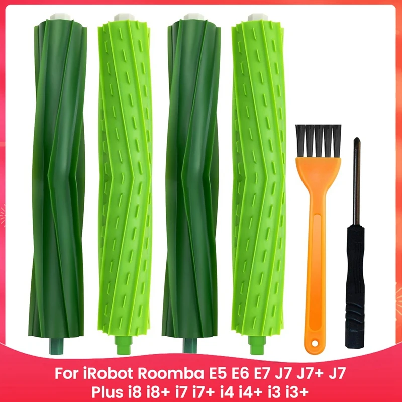 Výmena dielov na gumové kefy pre IROBOT ROOMBA E5 E6 E7 J7 J7+ J7 PLUS I8 I8+ I7 I7+ I4 I4+ I3 I3+ Príslušenstvo