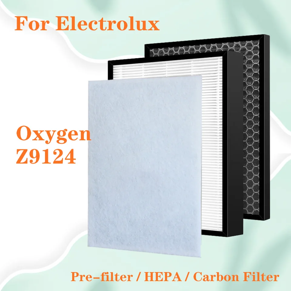Výmena filtra HEPA a aktívneho uhlíka pre Electrolux Oxygen Z9124 Vzduchový čistič na filtrovanie PM2.5, zápach