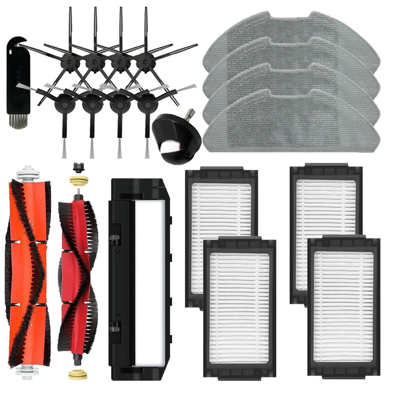 Výmena filtra HEPA HEPA za hlavný kefový kryt pre Xiaomi Mijia robot vákuum-mop pro / 2 pro / mjsts1 vysávač mop handri