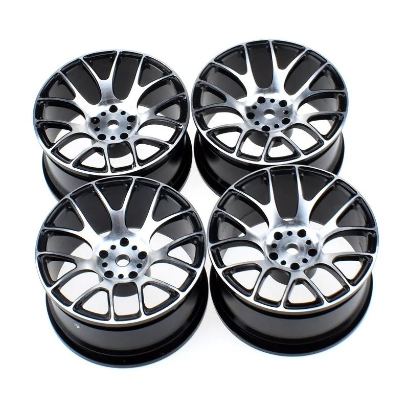 Výmena hliníkovej zliatiny Kovové koleso RIM HUB Vylepšené opravárenské diely pre 1:10 Tamiya TT-01 TT-02 XV-01 HSP HPI RC Car Wheel