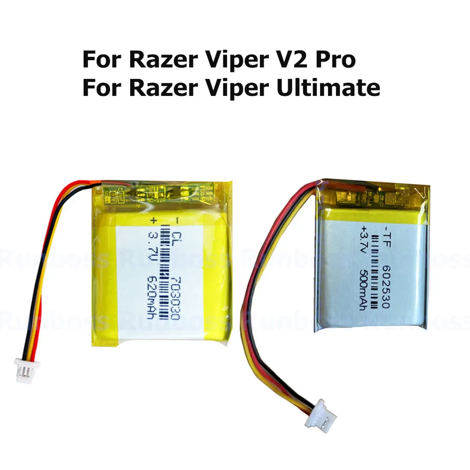 Výmena myšovej batérie 500 mAh / 620 mAh pre Razer Viper V2 Pro / Viper Ultimate